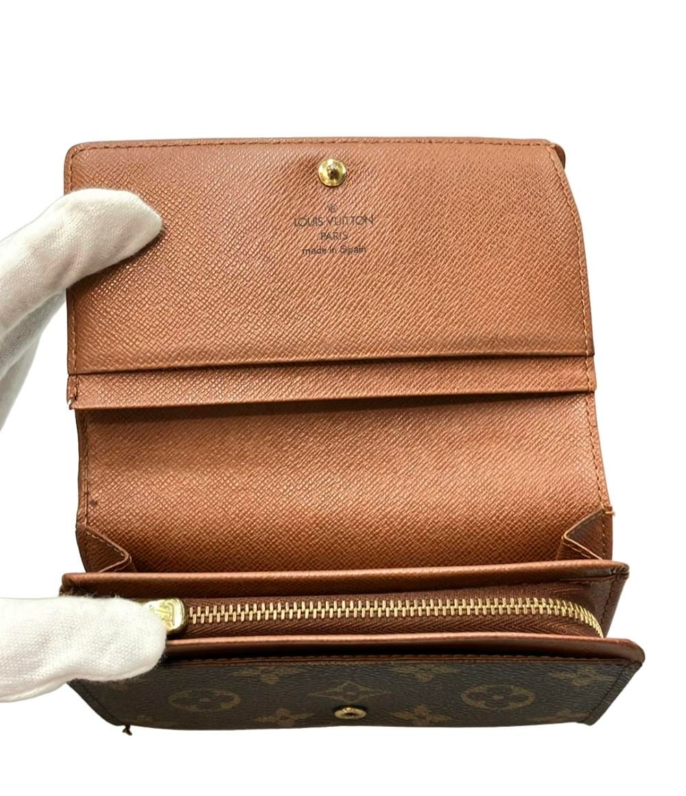 訳あり ルイ・ヴィトン 二つ折り財布 ポルトモネ ビエ トレゾール