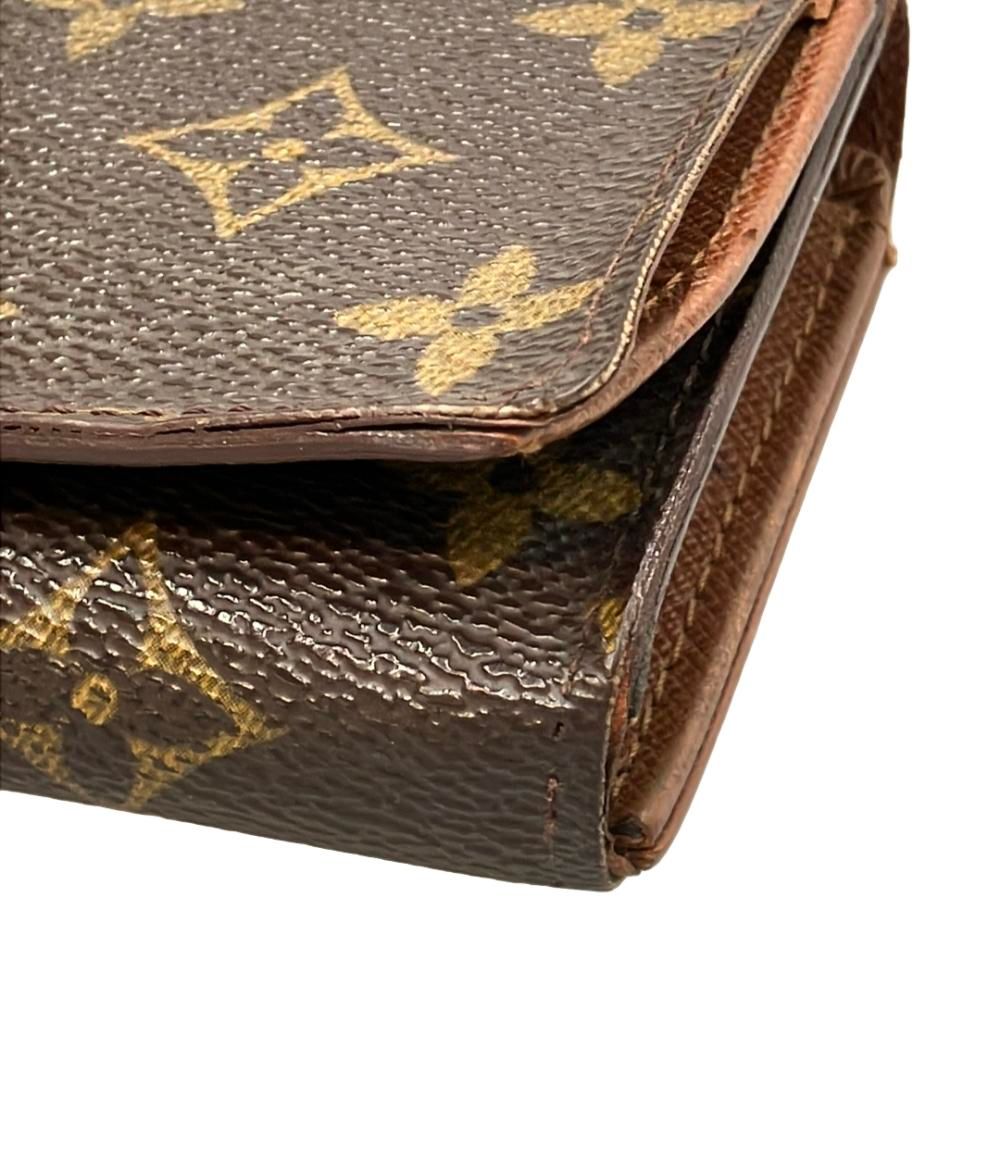 訳あり ルイ・ヴィトン 二つ折り財布 ポルトモネ ビエ トレゾール