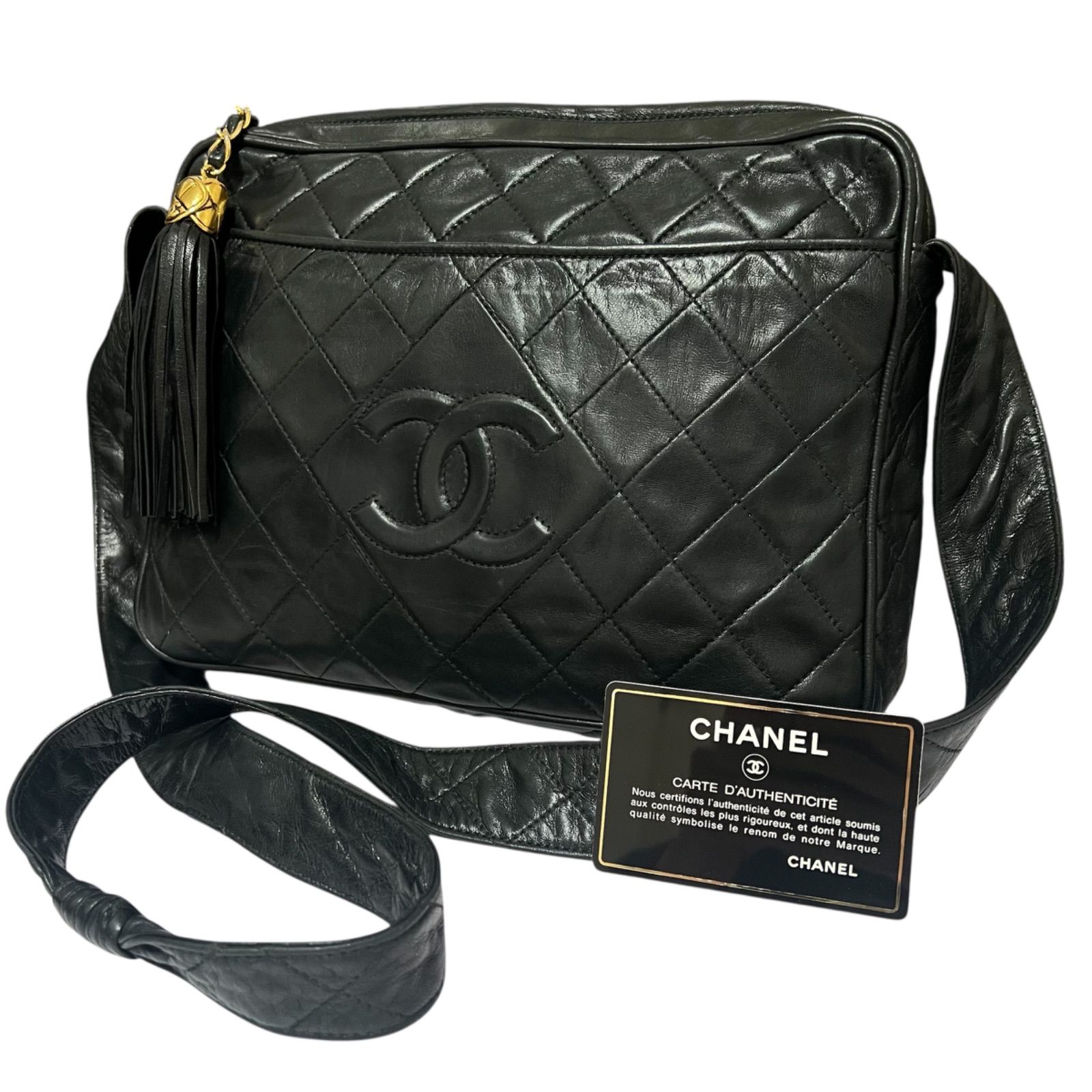 CHANEL シャネル マトラッセ フリンジタッセル ショルダーバッグ 