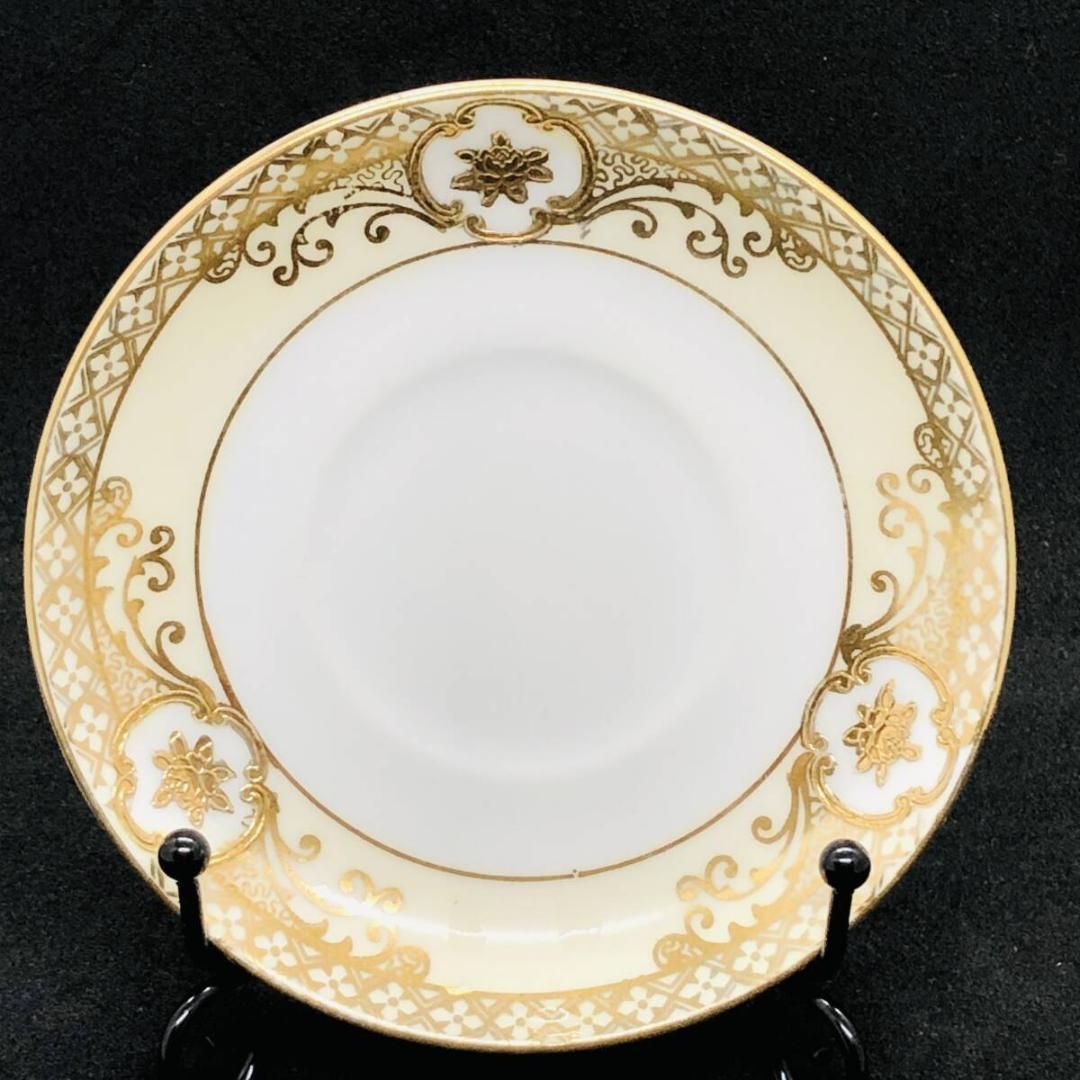 オールドノリタケ 金盛上花籠装飾図紋 カップ＆ソーサー 英国里帰り