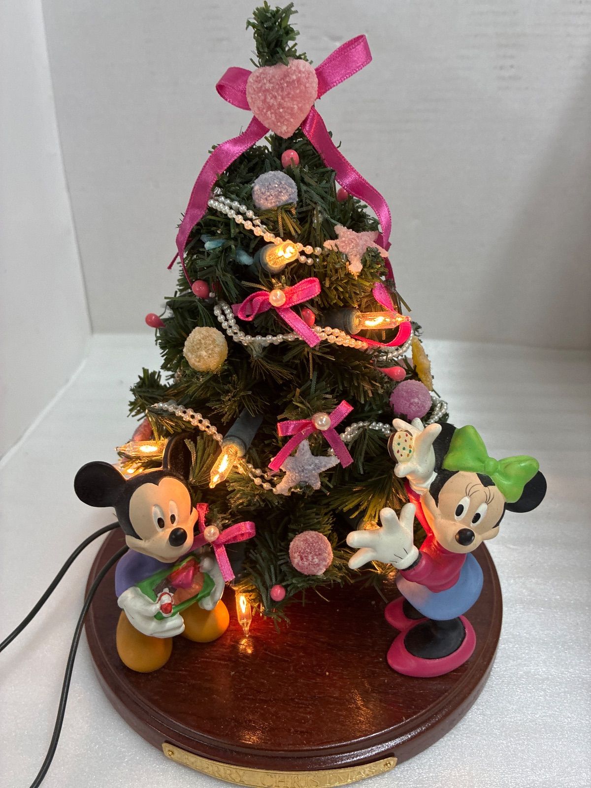 ディズニーミッキー＆ミニーライト付 ミニツリー ディズニー ツリー 
