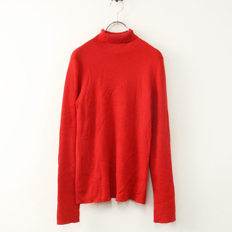 エンフォルド ENFOLD ハイネック ニット プルオーバー 38｜レッド
