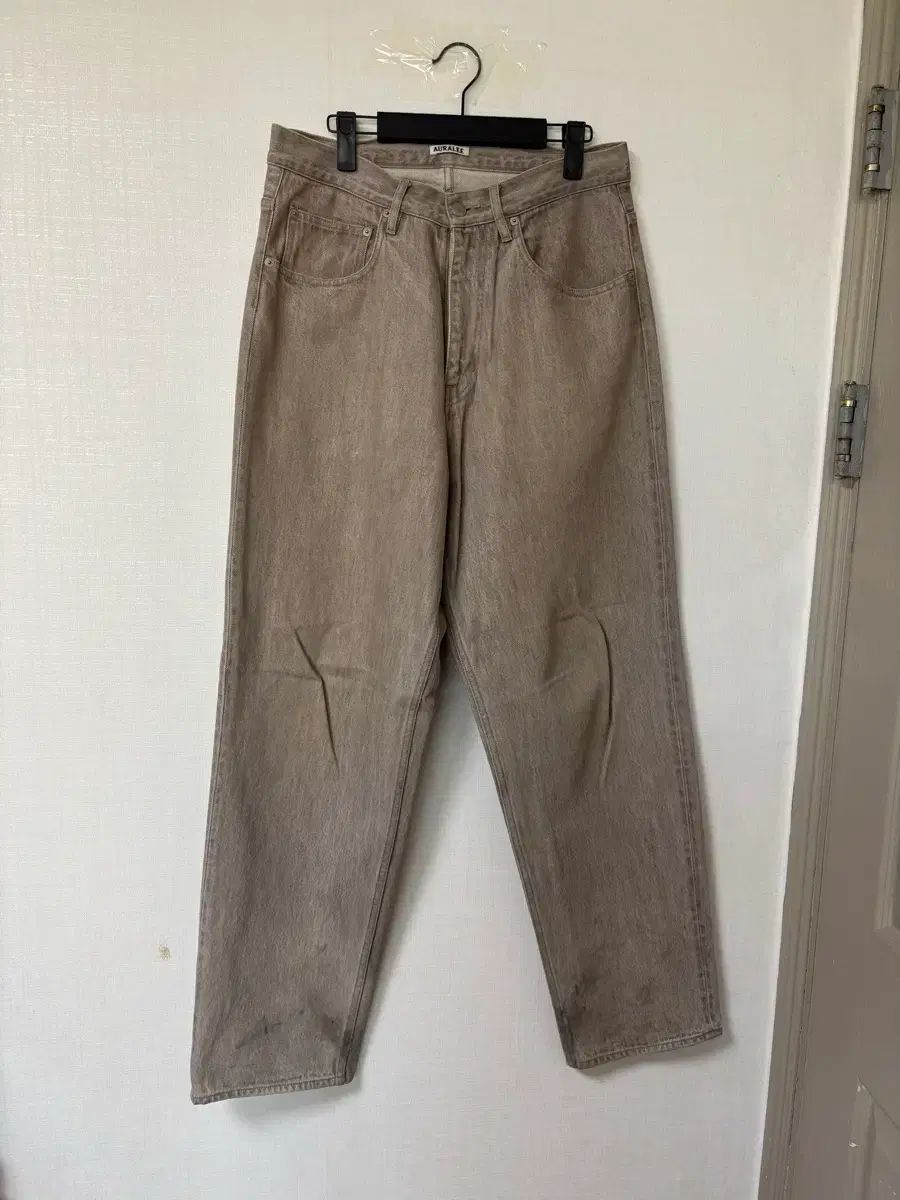 AURALEE BROWN DENIM HARD TWIST 未使用 モカブラウン 0 Hard Twist 