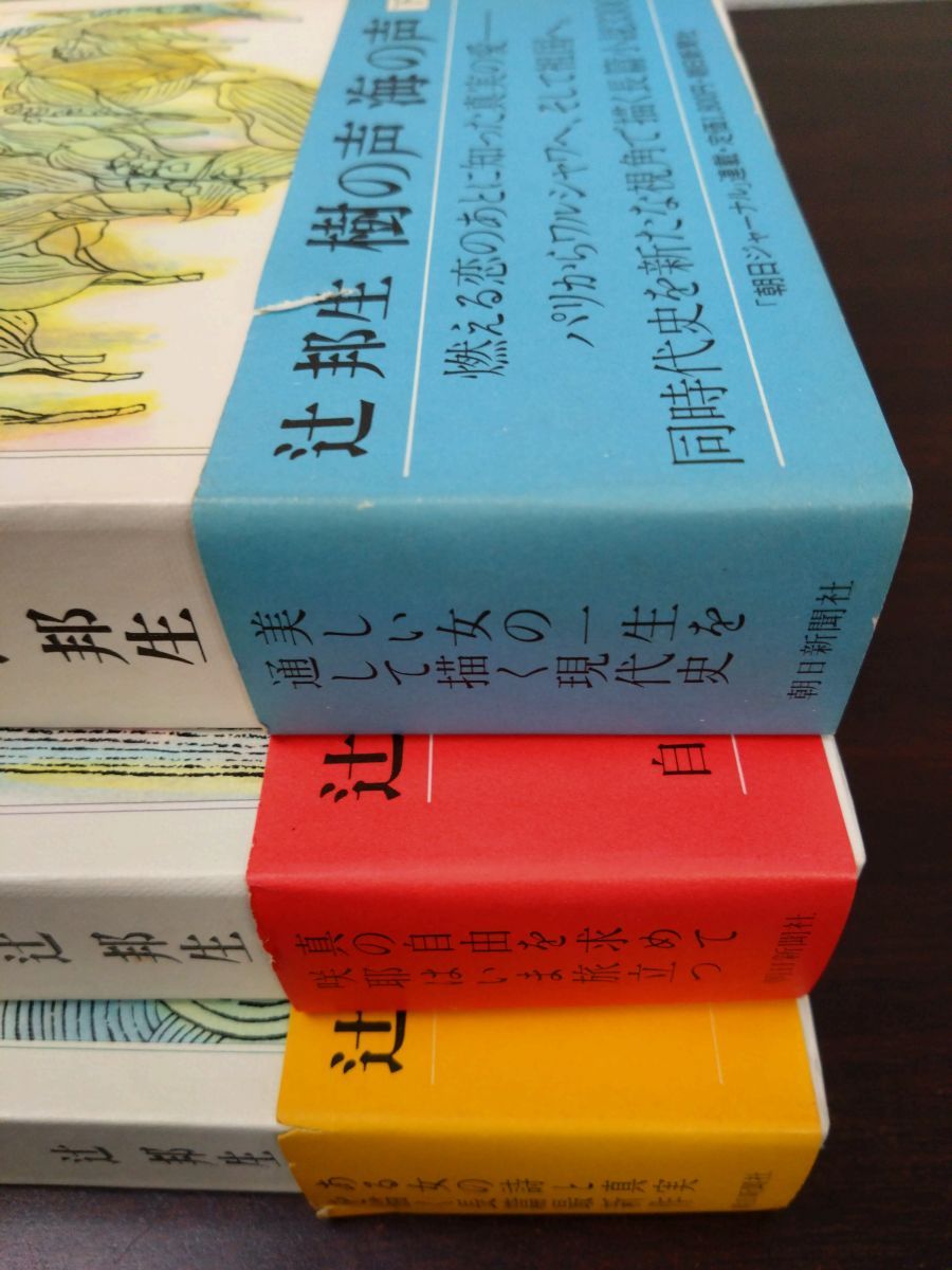 樹の声海の声 3冊セット【上中下巻】 辻邦生／著 朝日新聞社【付録付