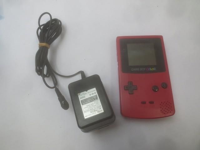 ゲーム ゲームボーイ 本体 カラー CGB-001 レッド ACアダプタ付き 品