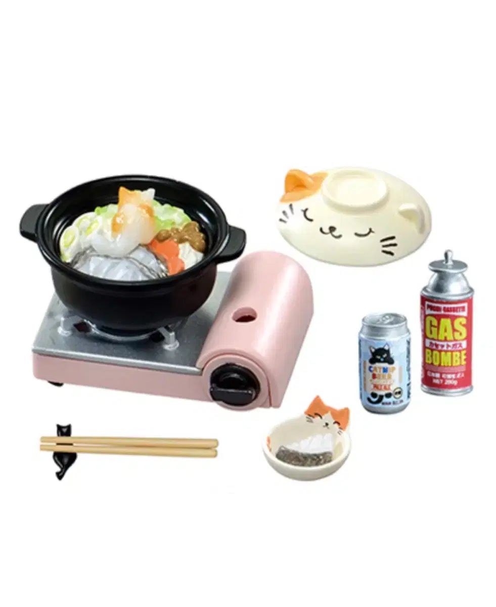 リーメント 鍋バーナー 뚝배기セット 食玩