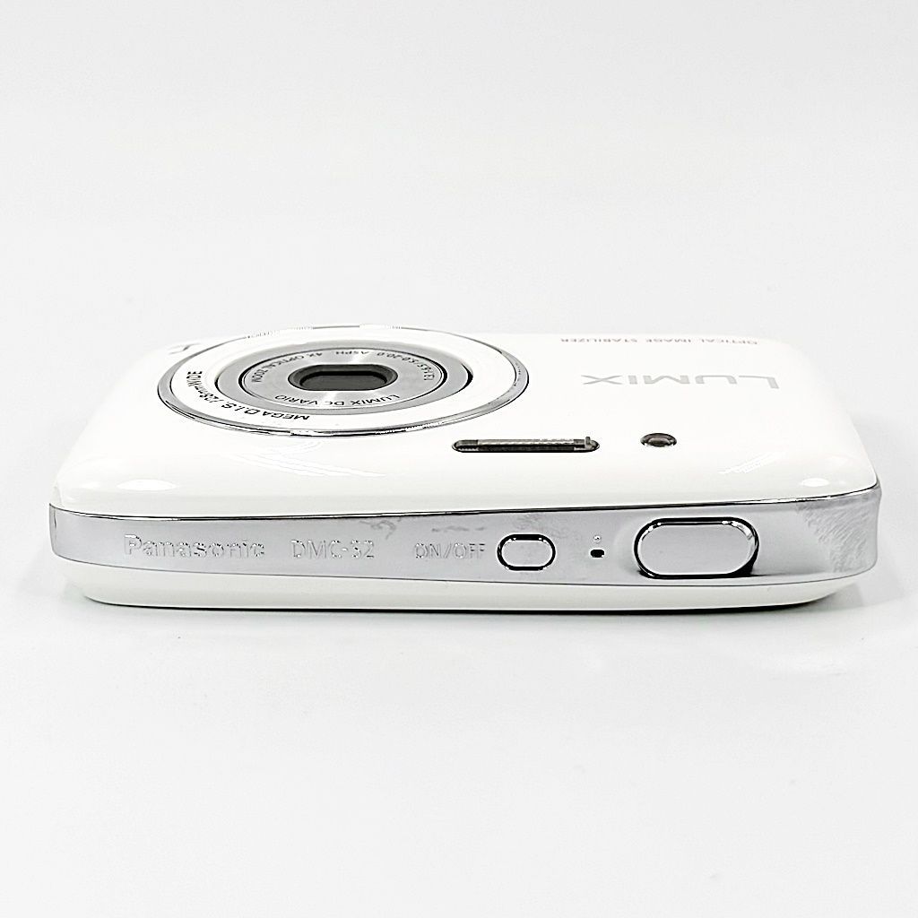 パナソニック Panasonic LUMIX DMC-S2 ホワイト コンデジ カメラ 中古