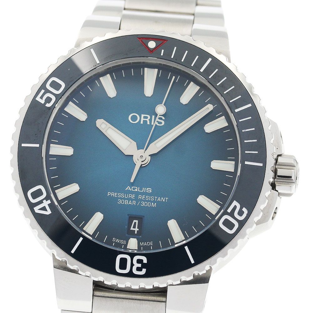 オリス ORIS 7732 4185 アクイス クリーンオーシャン リミテッドエディション デイト 2000本 自動巻き メンズ _942724
