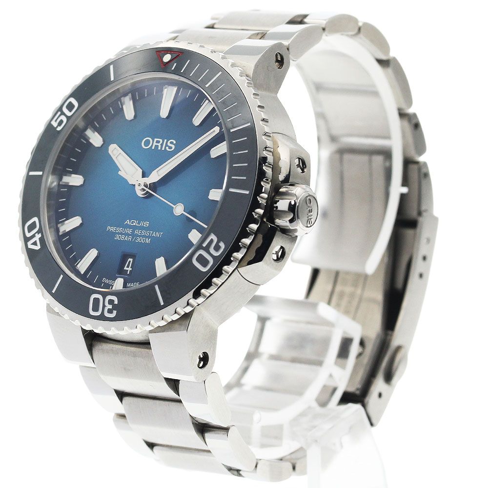  オリス ORIS 7732 4185 アクイス クリーンオーシャン リミテッドエディション デイト 2000本 自動巻き メンズ _942724 ジーンズ 自動巻き時計 腕時計(アナログ)