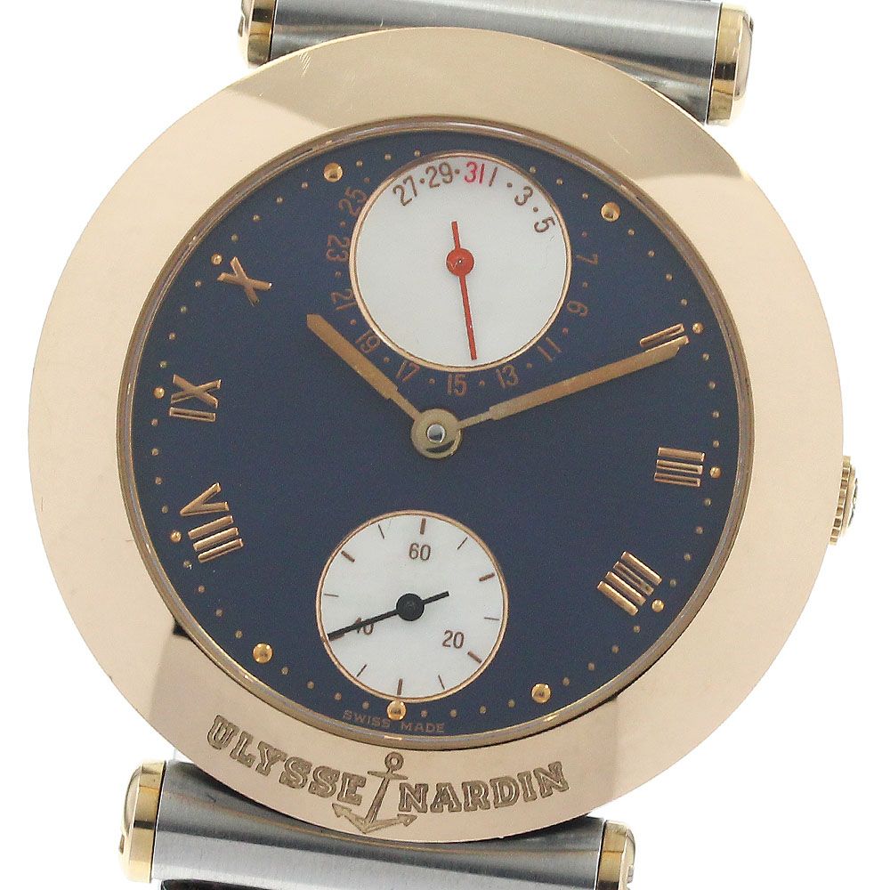ユリス ナルダン Ulysse Nardin 155-22 ニュートン デイト 自動巻き メンズ _943066