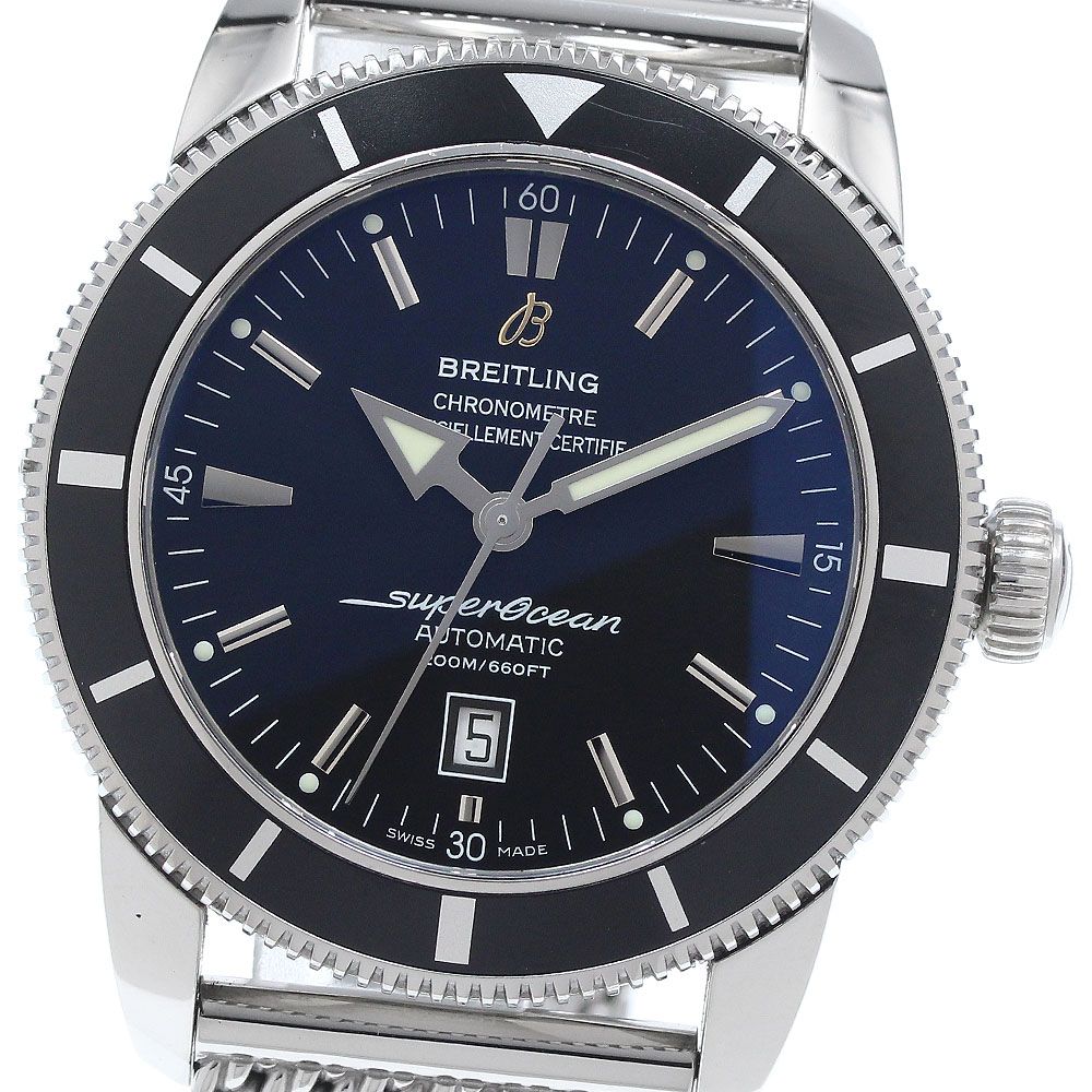 ブライトリング BREITLING A17320 スーパーオーシャン ヘリテージ46 デイト 自動巻き メンズ _936143