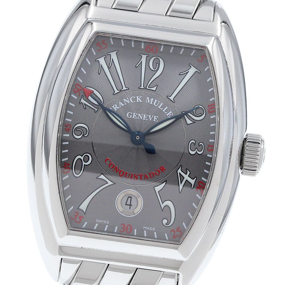 フランクミュラー FRANCK MULLER 8005HSC コンキスタドール デイト 自動巻き メンズ 保証書付き_939558
