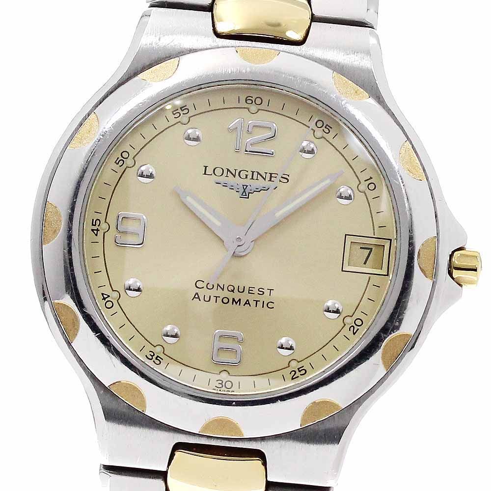 ロンジン LONGINES L1.635.3 コンクエスト デイト 自動巻き メンズ 保証書付き_932832
