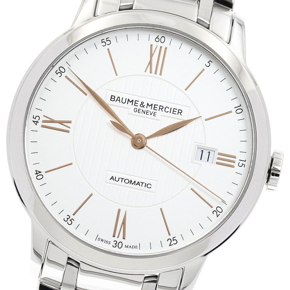 ボーム＆メルシェ Baume - Mercier M0A10374 クラシマ デイト 自動巻き メンズ 保証書付き_943004