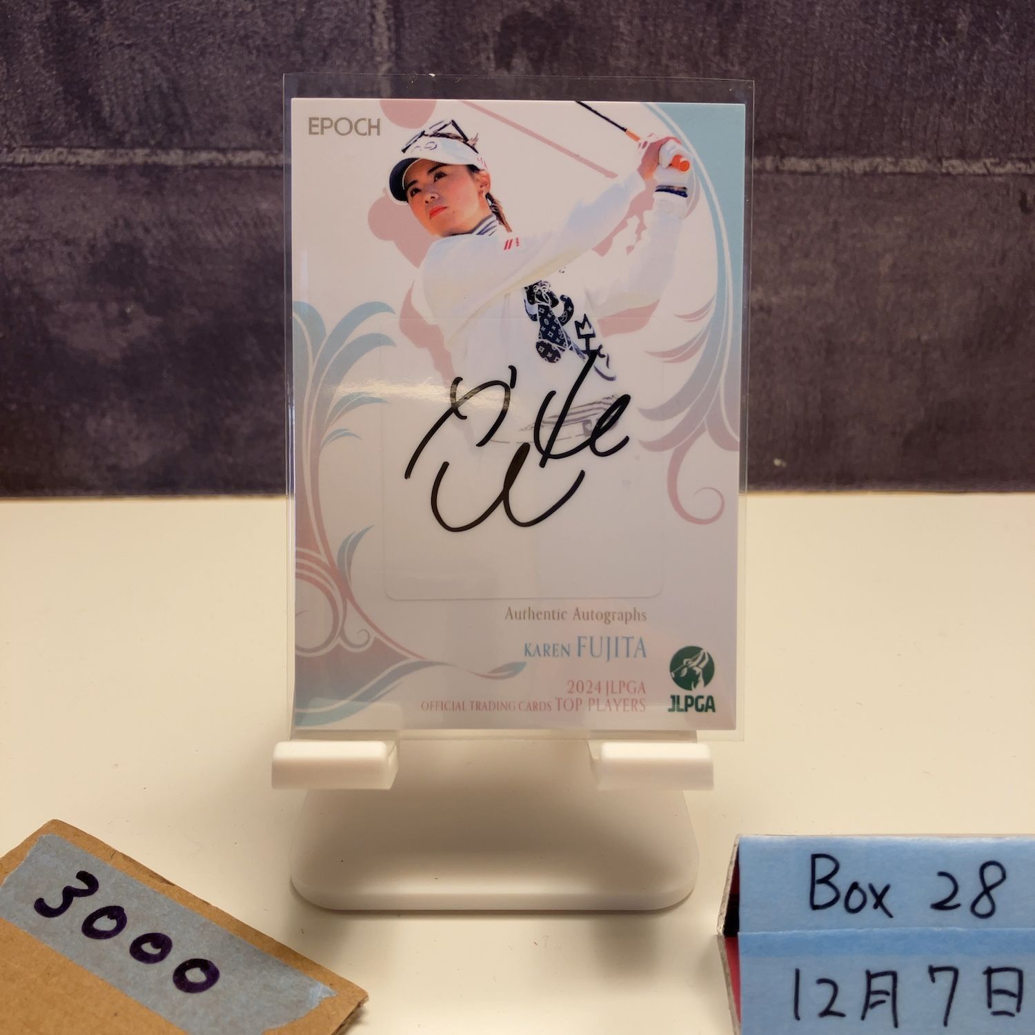 2024 Epoch JLPGA 藤田かれん Karen Fujita 03/60 直筆サインカード
