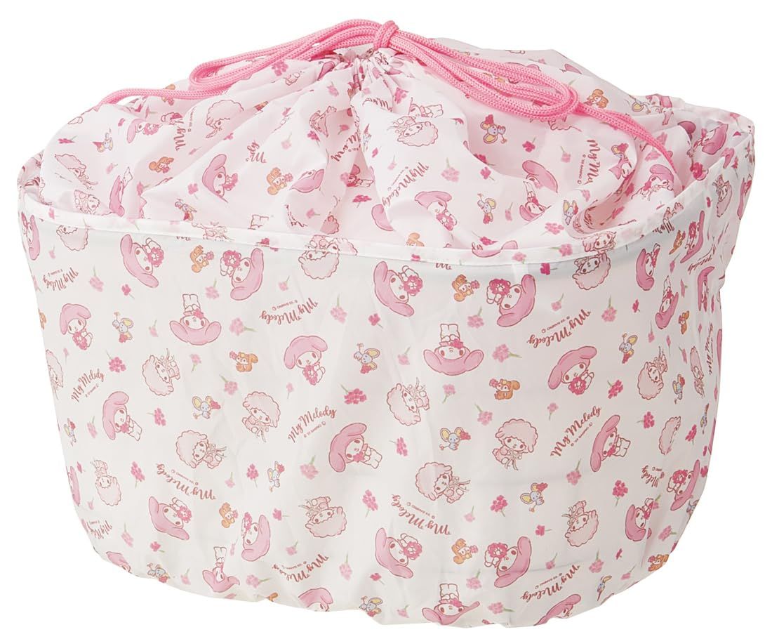 スケーター(Skater) 自転車 前カゴ用 巾着カバー マイメロディ フラワーリース サンリオ BBCV1-A [マイメロディ] [前カゴカバー]