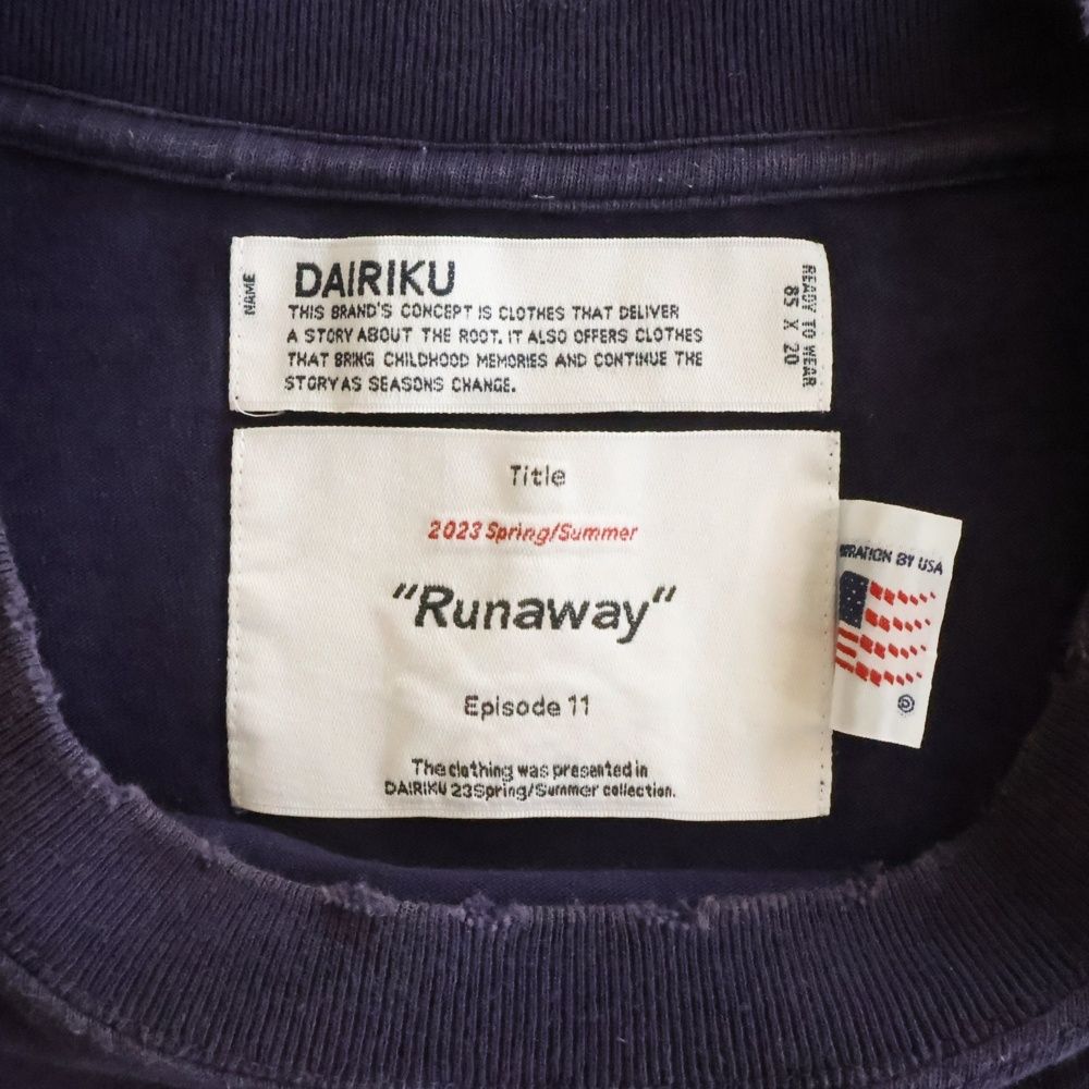 DAIRIKU (ダイリク) 23SS NEW CINEMA Tee ニューシネマ フロント刺繍