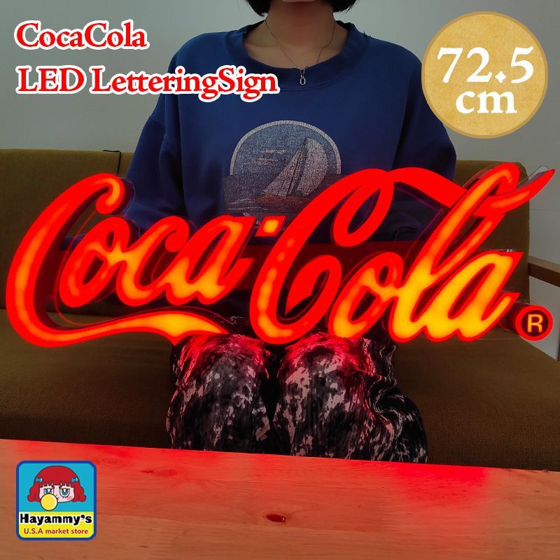 Coca-Cola LEDレタリングサイン ロゴサイン 赤 Coca-Cola LED