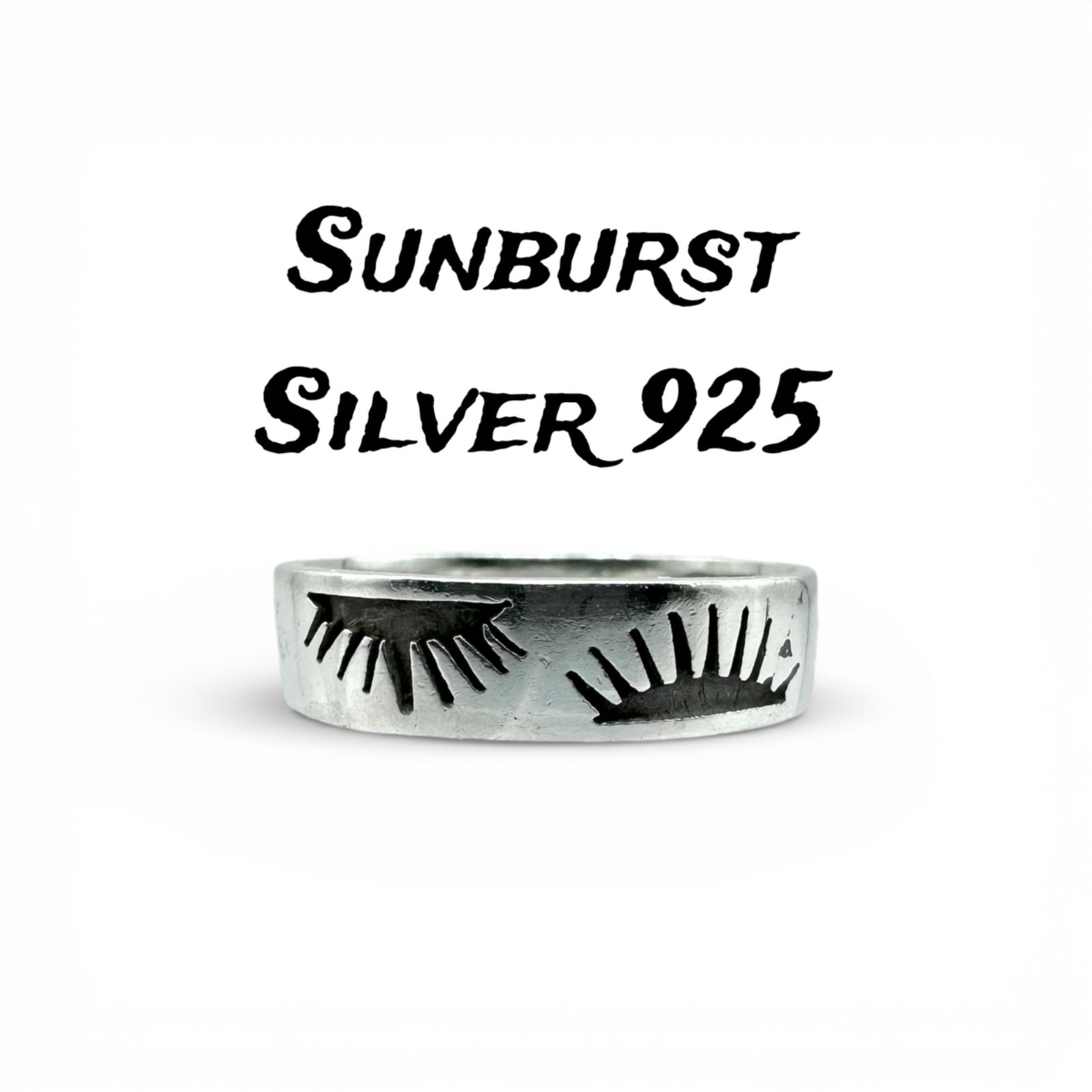 伝統の意匠】サンバースト ナバホ族 Navajo Silver 925 刻印 90s 