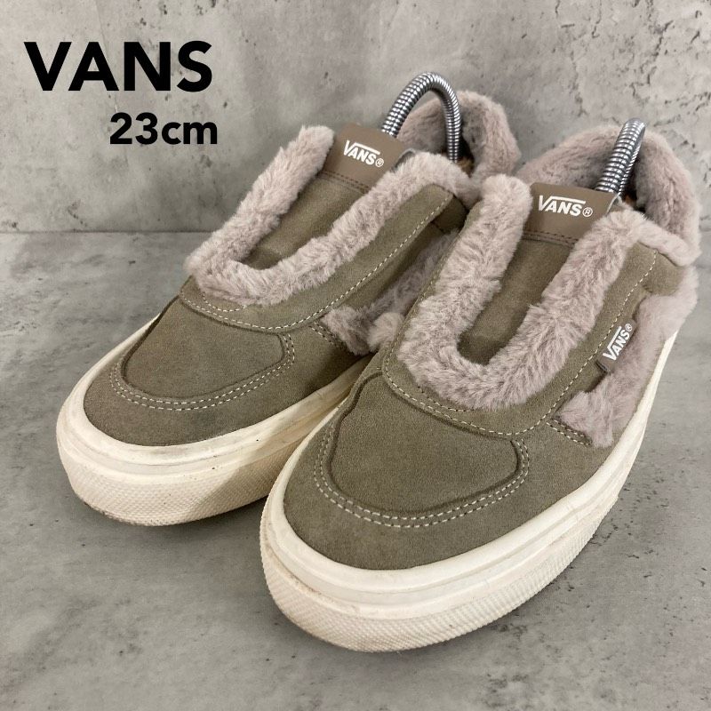 美品 VANS バンズ グレー MARVERICK SLIP FUR マーベリック スリッポン 