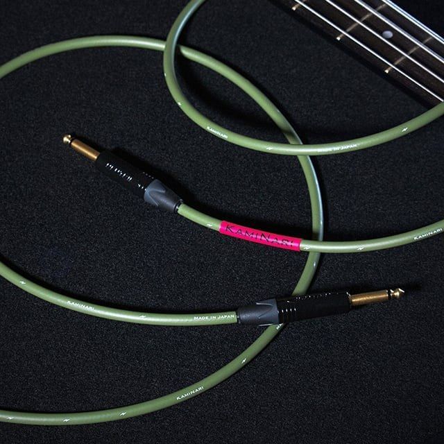 KAMINARI K-BC2-5LS Electric Bass Cable 2（5mストレート×Lプラグ）〈神鳴/カミナリ〉