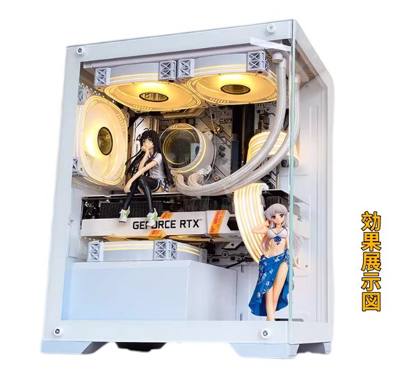 新品】KAGAMI M-ATX /ITX 自作用PC ケース ホワイト 本体ゲーミング PC