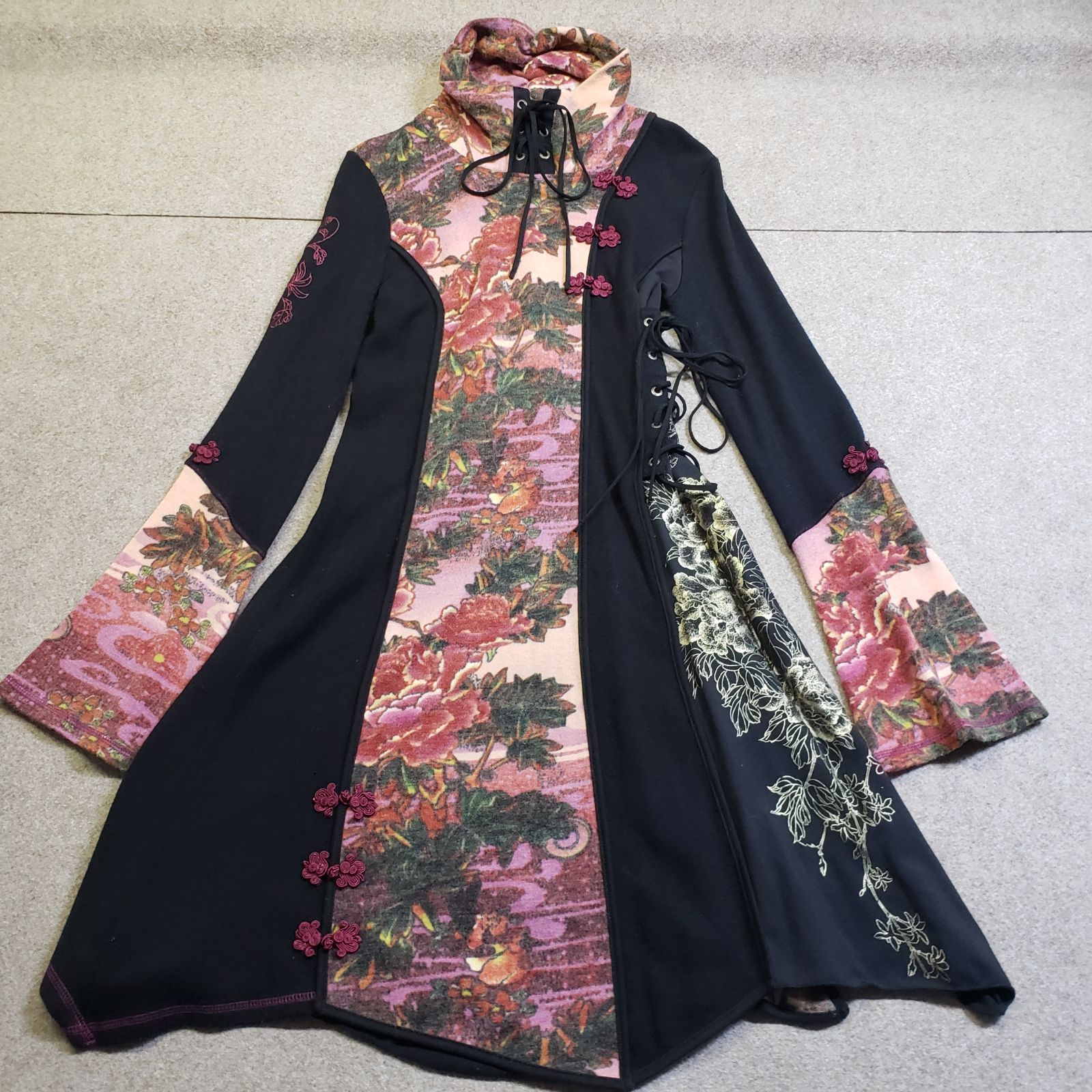 OZZ ONESTE ワンピース チャイナボタン装飾 u7256e - メルカリ