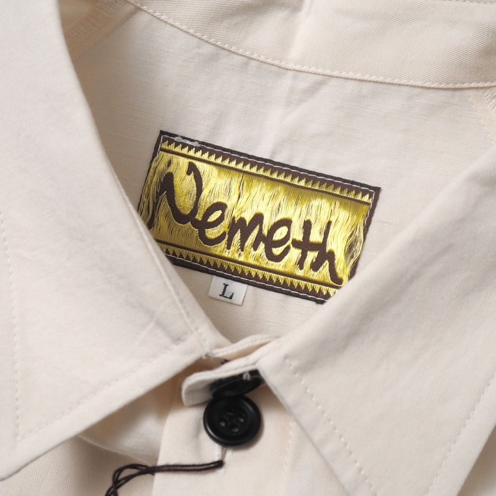 □未使用品□NEMETH ネメス Lace Rope Print 長袖シャツ サイズL