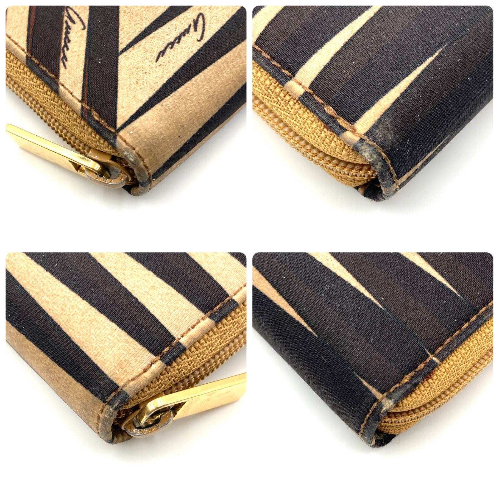 GUCCI グッチ 小銭入れ コインケース キーホルダー ジップアラウンド