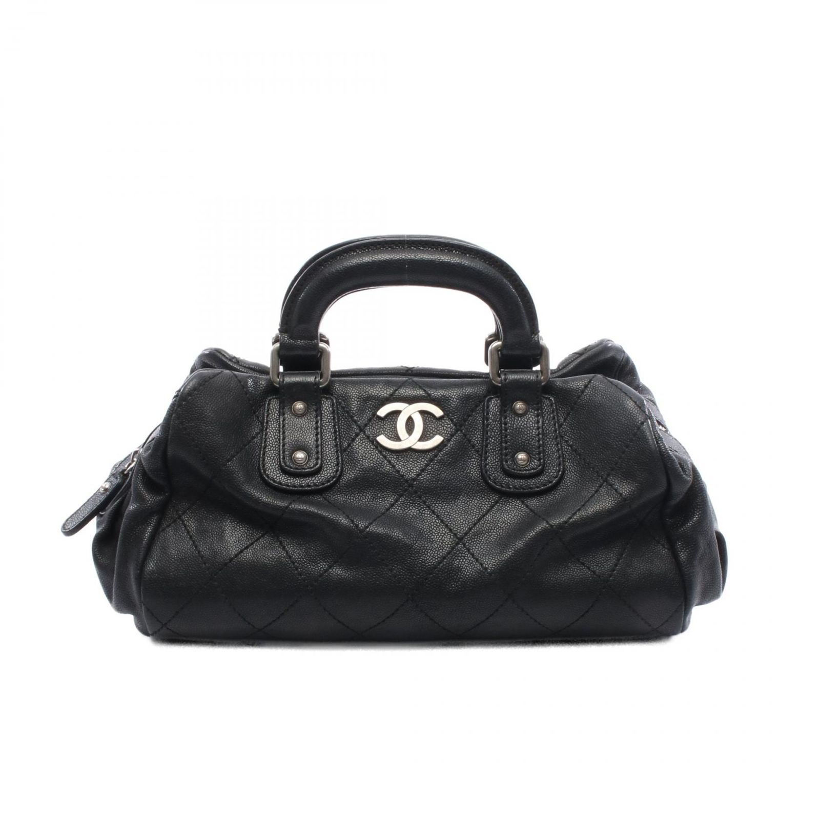 シャネル CHANEL ハンドバッグ ワイルドステッチ ブラック レザー 