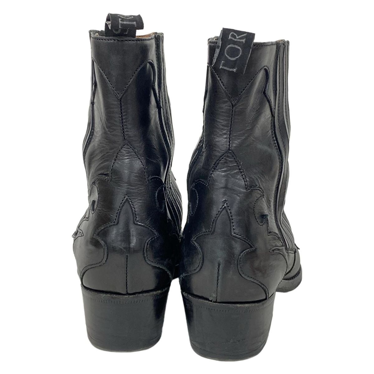 SARTORE(サルトル) ショートブーツ 37 1/2 レディース - 黒 サイドゴア