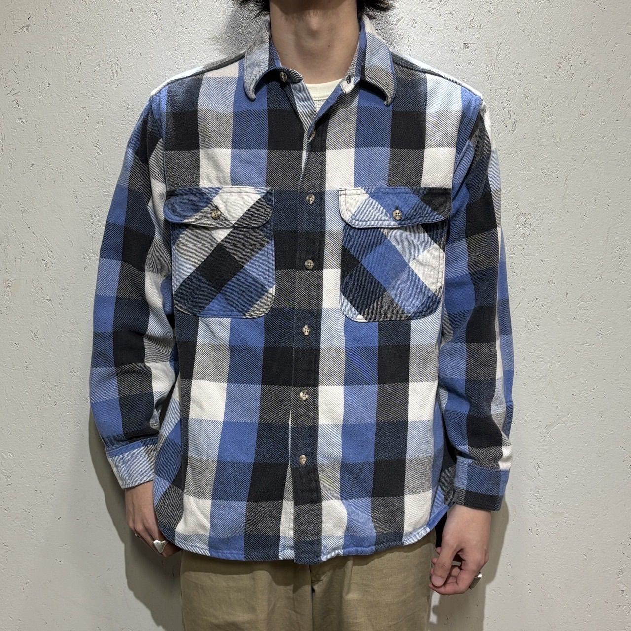 Gander Mountain】90s Heavy Flannel Shirt L 