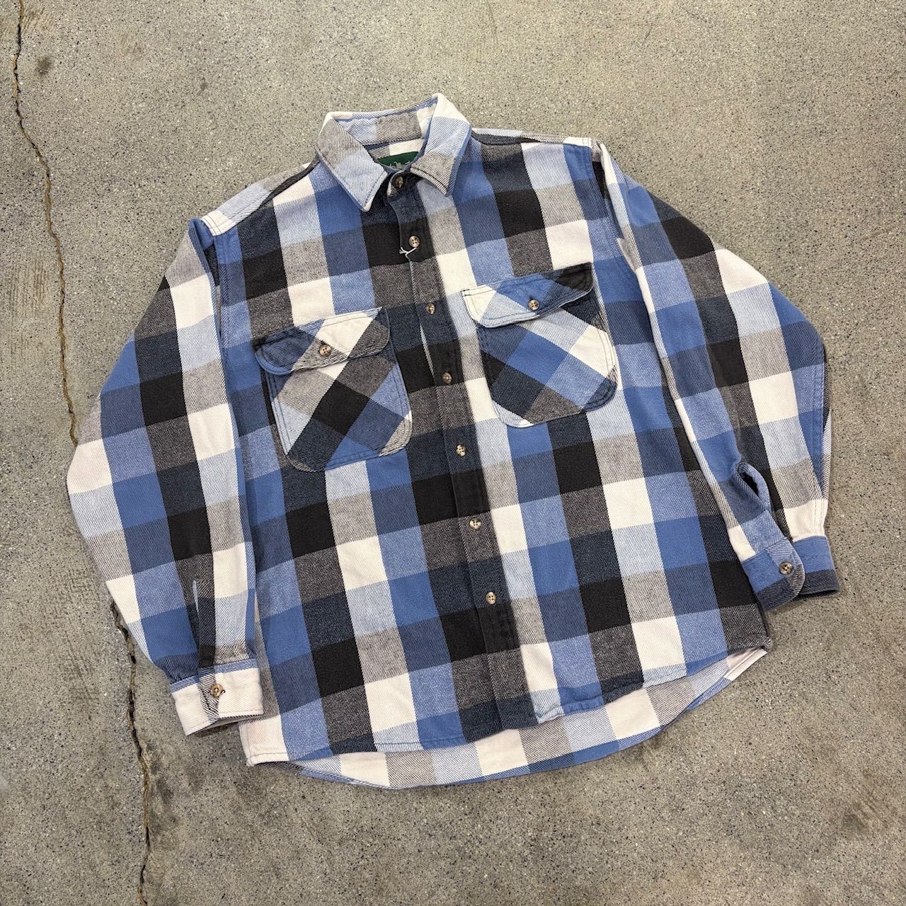 Gander Mountain】90s Heavy Flannel Shirt L 