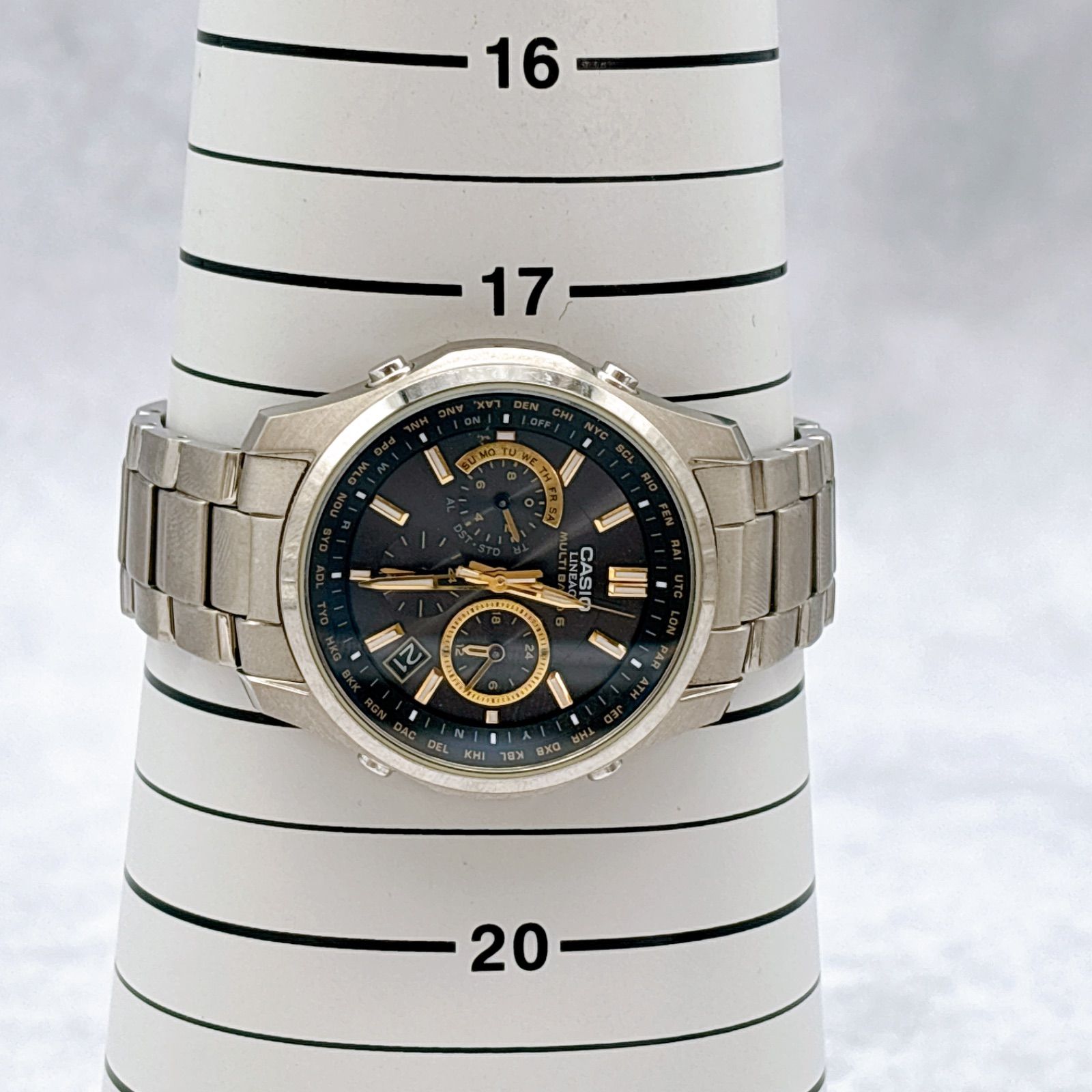 CASIO カシオ リニエージ LIW-M610TDS 電波ソーラー チタン メンズ