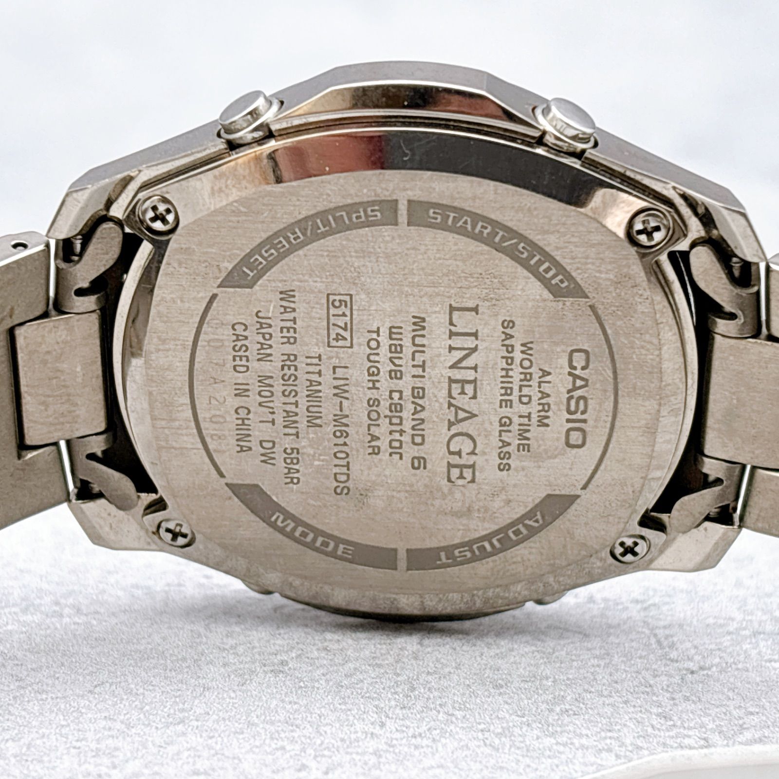 CASIO カシオ リニエージ LIW-M610TDS 電波ソーラー チタン メンズ