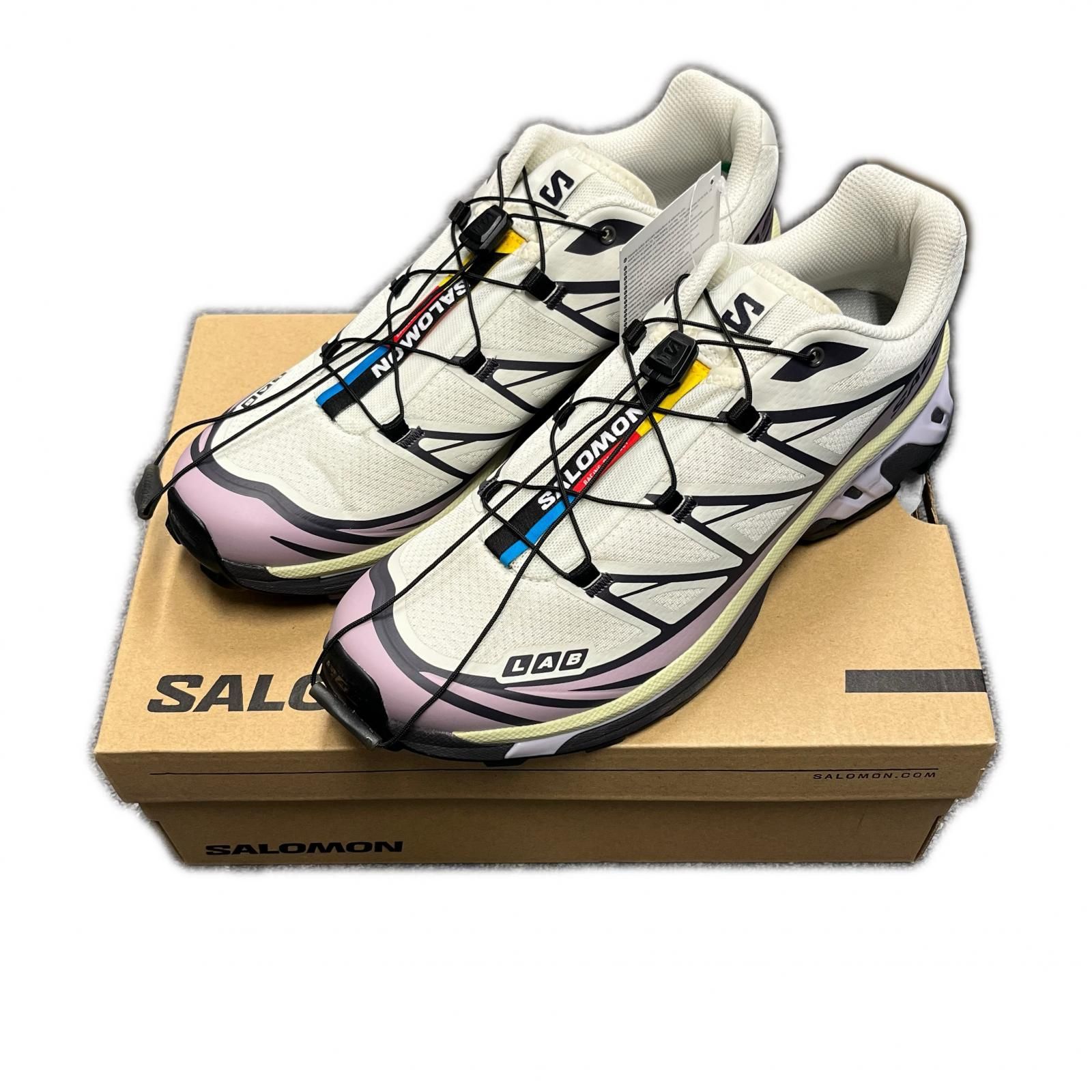 未使用 SALOMON XT-6 スニーカー サロモン 477376 Icicle/Nirvana/Nine