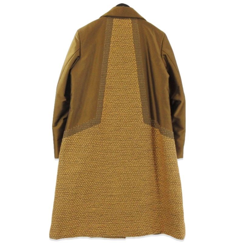 イッセイミヤケ　カシミヤ　チェスターコート　ミドル丈 ISSEY MIYAKE イッセイミヤケ チェスターコート IM33FA509 刺し子