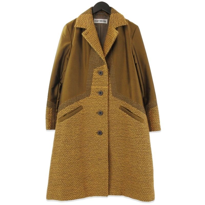 ISSEY MIYAKE イッセイミヤケ チェスターコート IM33FA509 刺し子