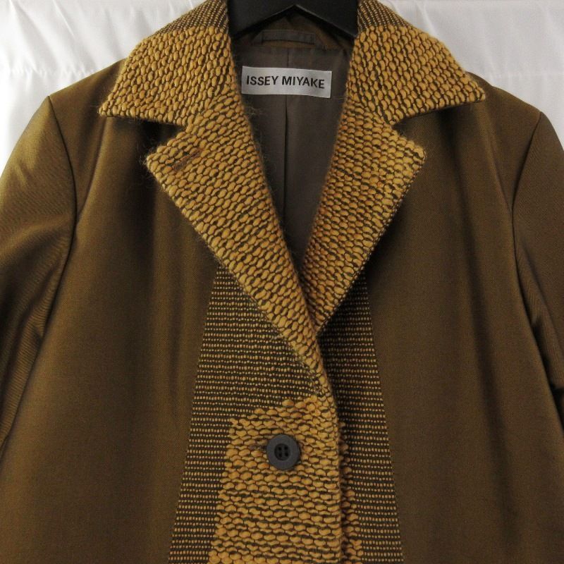 ISSEY MIYAKE イッセイミヤケ チェスターコート IM33FA509 刺し子