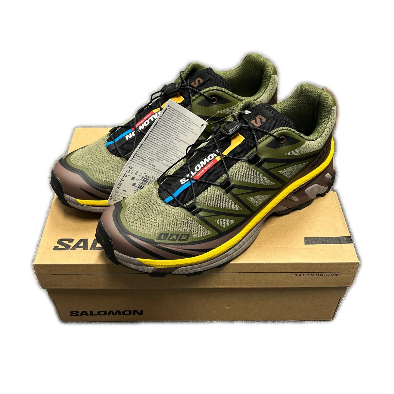 未使用 SALOMON XT-6 スニーカー サロモン 485828 Olive Night 
