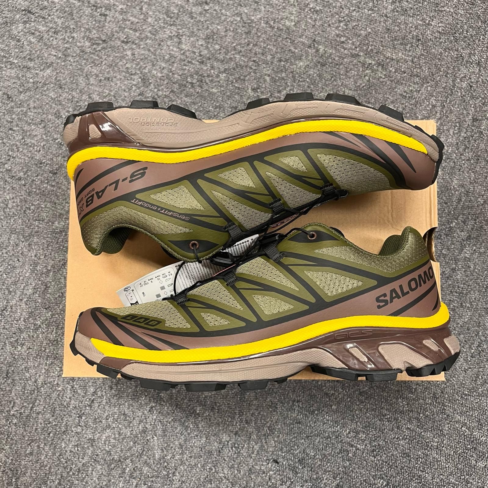 未使用 SALOMON XT-6 スニーカー サロモン 485828 Olive Night 