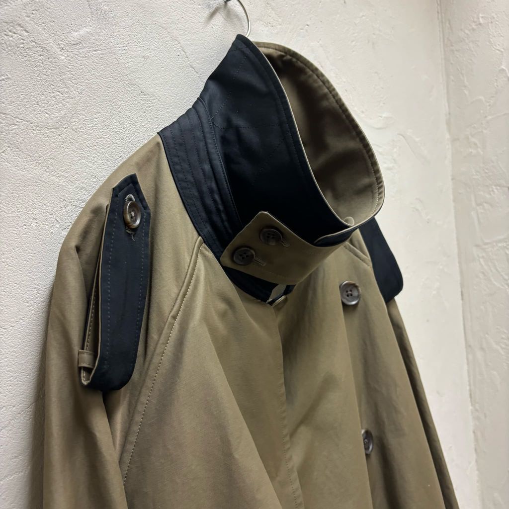 stein シュタイン　23ss Contrast Trench Coat S stein | シュタイン OVERSIZED CONTRAST TRENCH COAT(DARK BEIGE