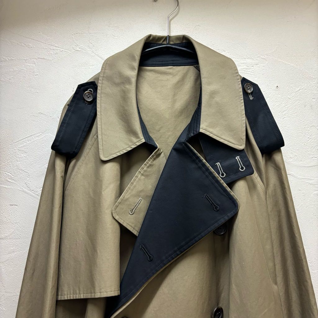 stein. シュタイン 23SS OVERSIZED CONTRAST TRENCH COAT トレンチ