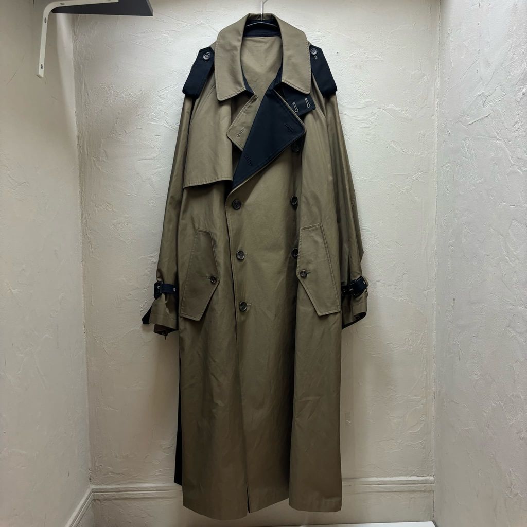 stein. シュタイン 23SS OVERSIZED CONTRAST TRENCH COAT トレンチ