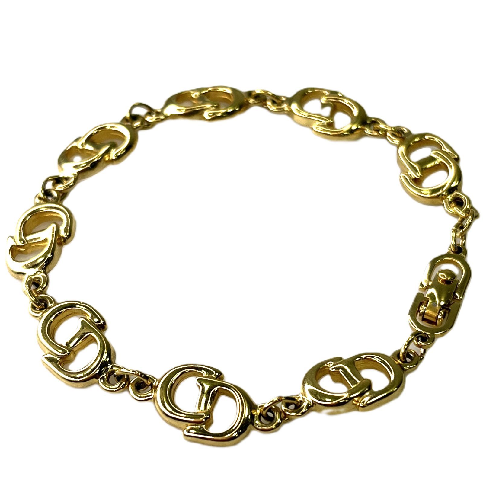 中古品】Christian Dior クリスチャン・ディオール ゴールドカラー 