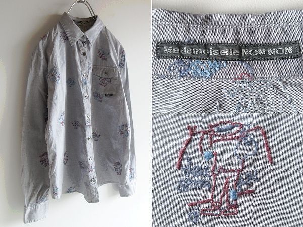 Mademoiselle NON NON マドモアゼルノンノン 刺繍入り ロゴピスネーム