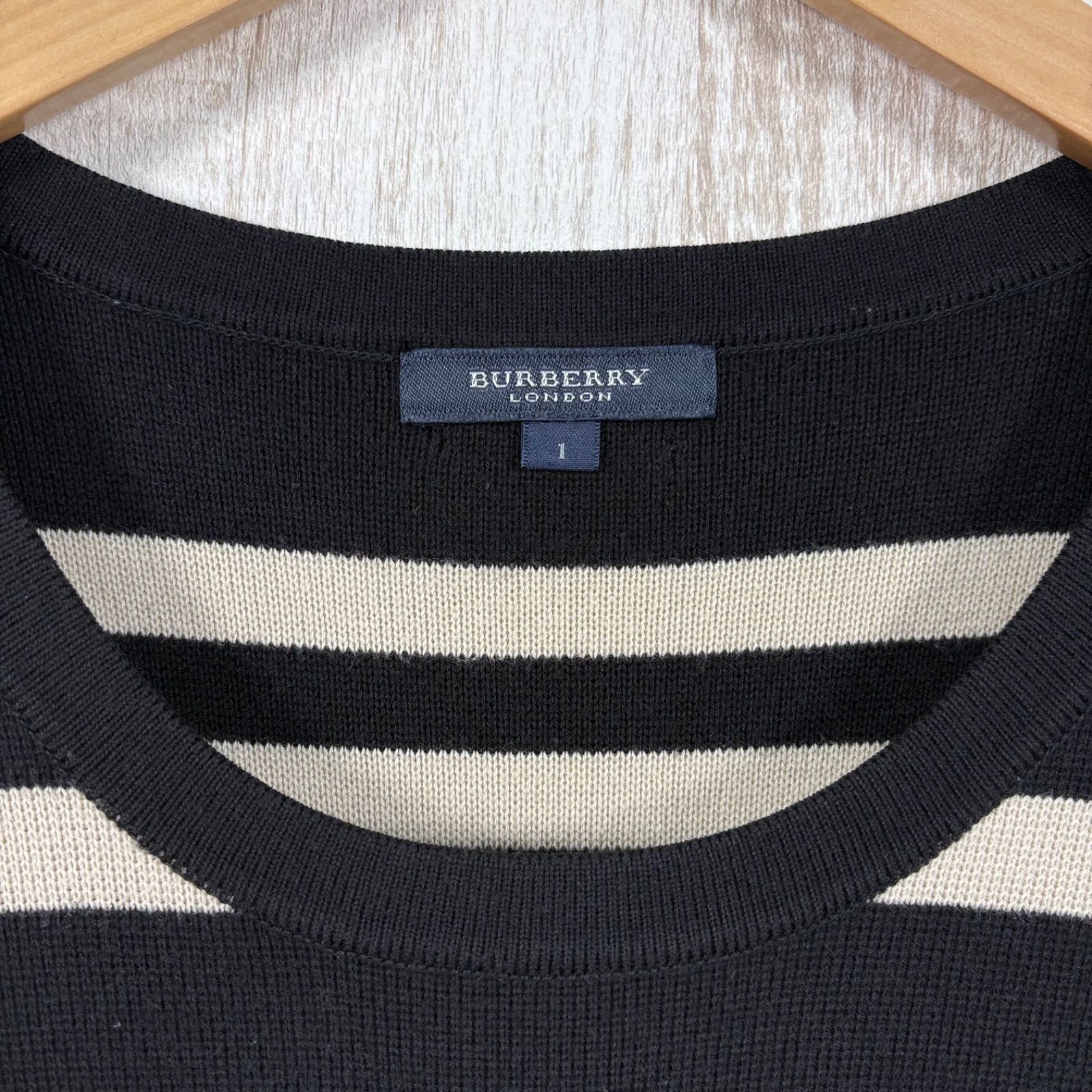 BURBERRY LONDON バーバリーロンドン ワンポイントロゴ マルチボーダー