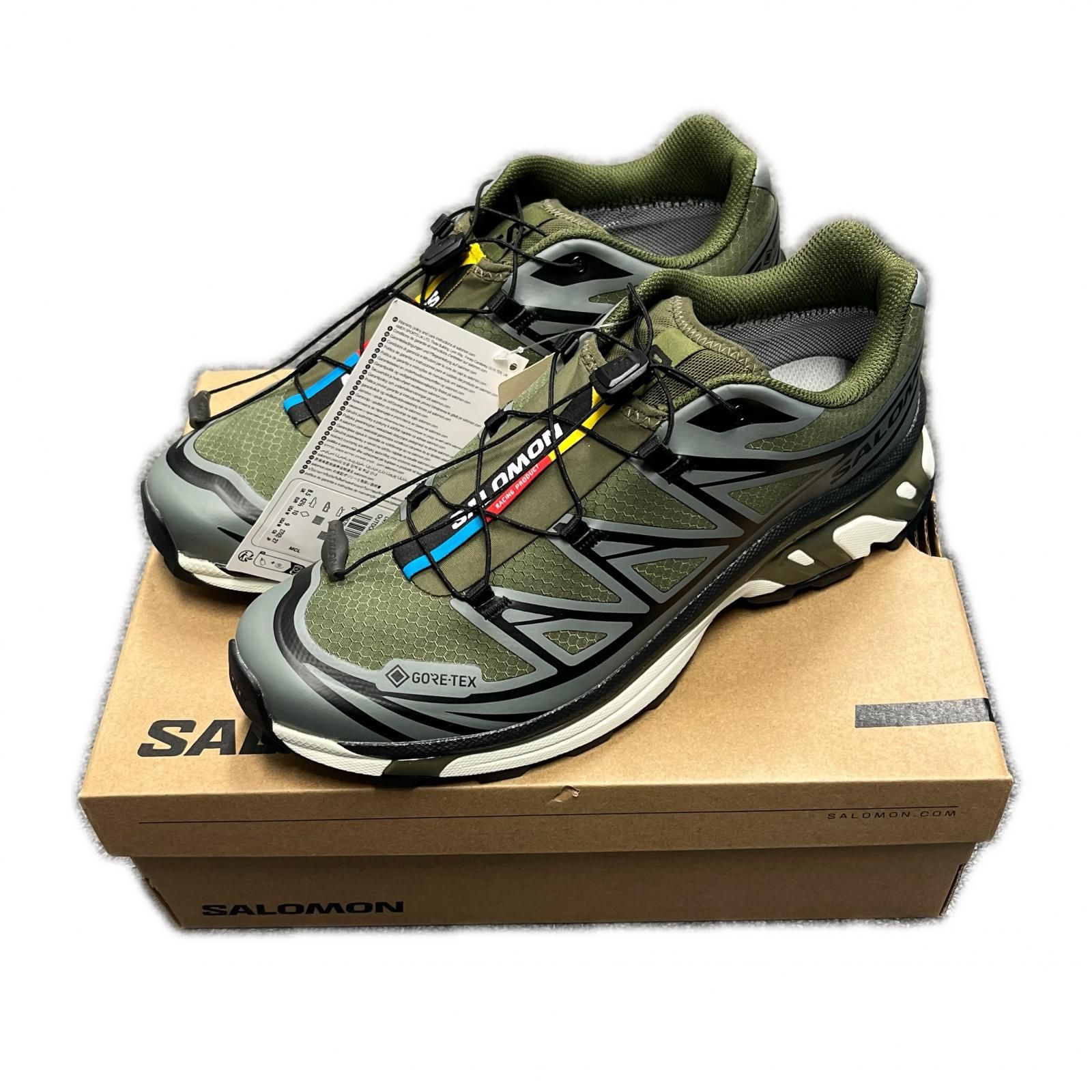 SALOMON - 27.0cm 白×青 SALOMON XT-6 GTX サロモン ユニセックスの 