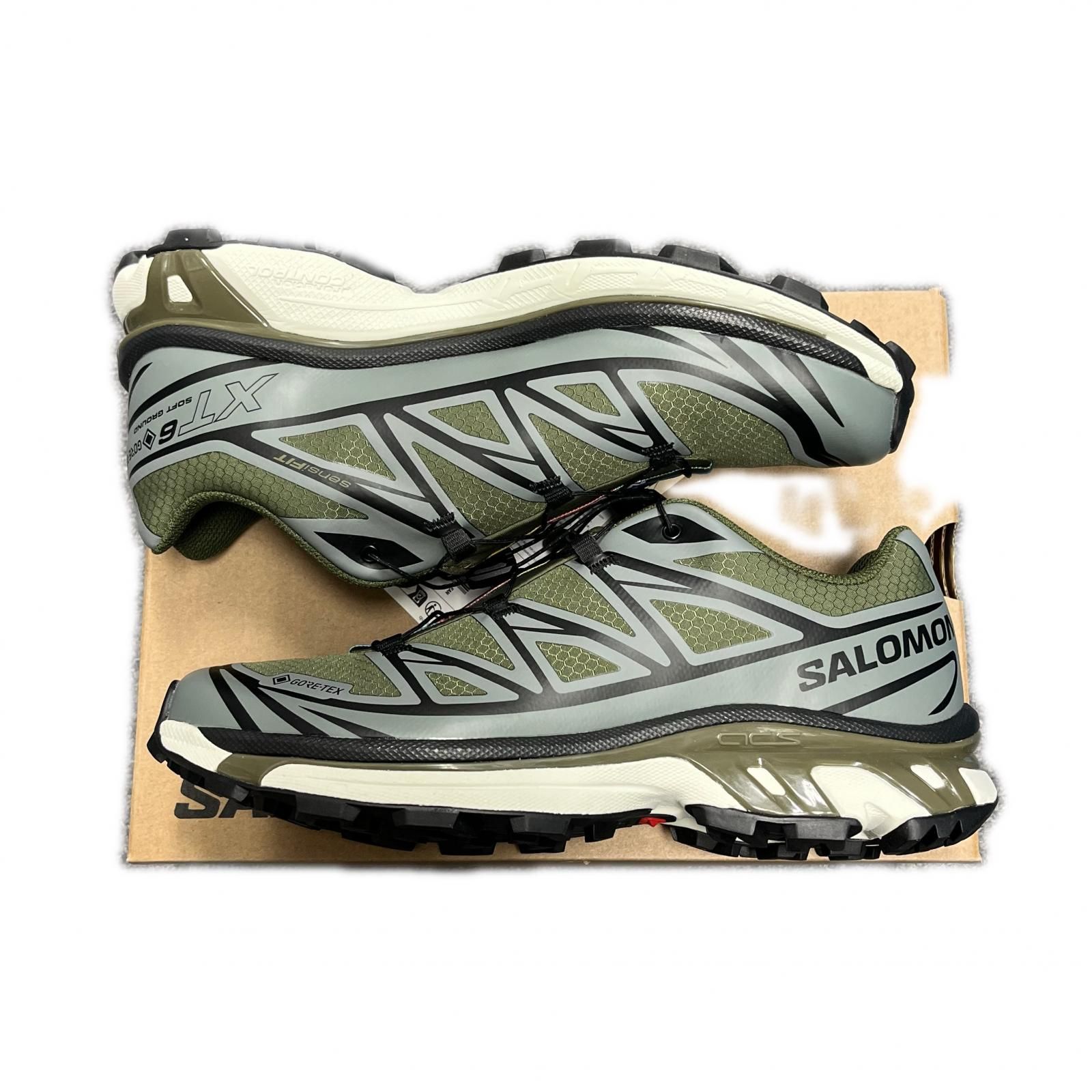 SALOMON - 27.0cm 白×青 SALOMON XT-6 GTX サロモン ユニセックスの 