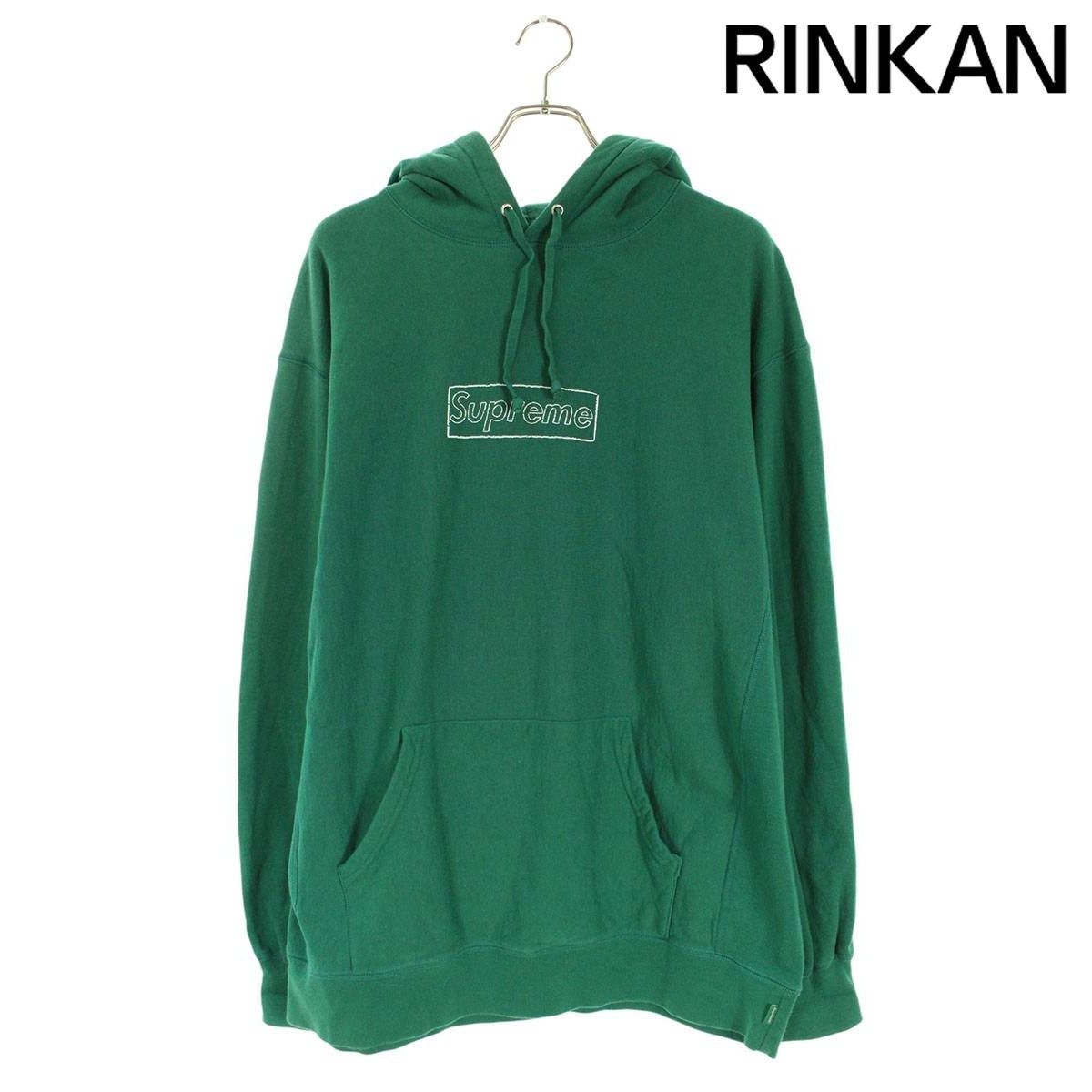 シュプリーム ×カウズ KAWS 21SS KAWS Chalk Logo Hooded Sweatshirt 